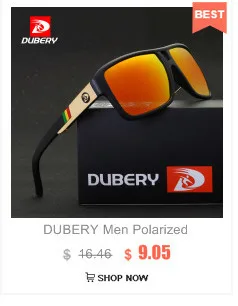 DUBERY новые модные мужские поляризованные солнцезащитные очки для вождения зеркальные Винтажные Солнцезащитные очки для женщин Квадратные ретро спортивные роскошные брендовые