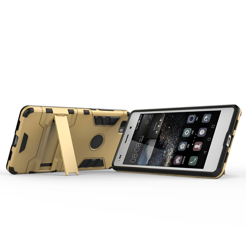 YueTuo luxury original armor case for huawei p8 lite p 8 p8lite 2017 plastic hybrid shockproof phone Hard back cover coque |