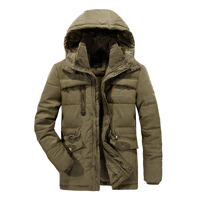Куртка большого размера 9XLJacket 2019 зимняя куртка толстая теплая парка флисовая