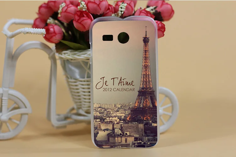 Крышка-чехол высокого качества с принтом Эйфелевой башни ДЛЯ MOTO G XT1031 XT1032 / чехол с рисунком для на