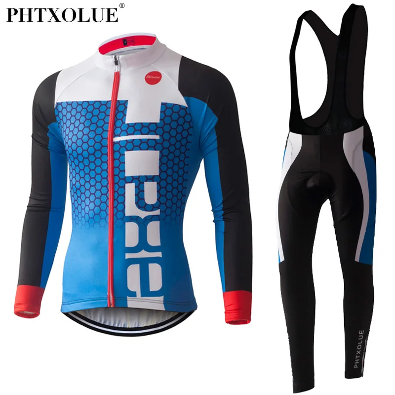 PHTXOLUE мужской профессиональный велосипедный комплект с длинным рукавом Maillot Ciclismo