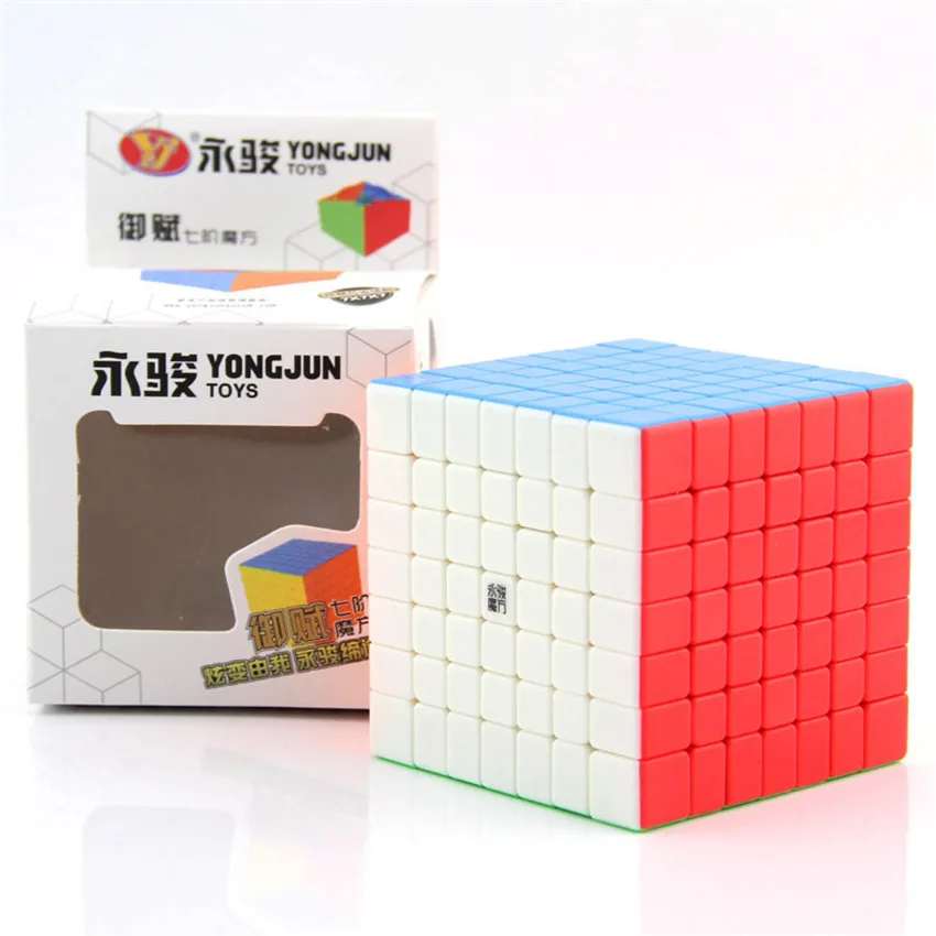 YongJun YJ YuFu 7x7x7 волшебный куб без наклеек профессиональная скоростная гладкая головоломка твист куб для детей развивающие игрушки подарок