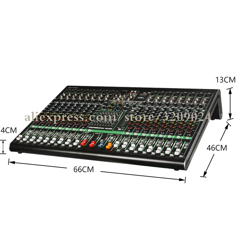 

Pro 16 Channel Bluetooth USB Mixer With Reverberation Stage Performance Karaoke KTV Wedding Special Mixer With 48V Phantom Power