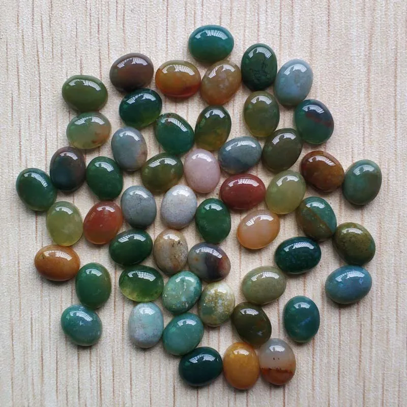 Fashion hot sale natural india onyx Oval CAB CABOCHON 8x10mm beads for jewelry making wholesale 50pcs/lot free shipping | Украшения и