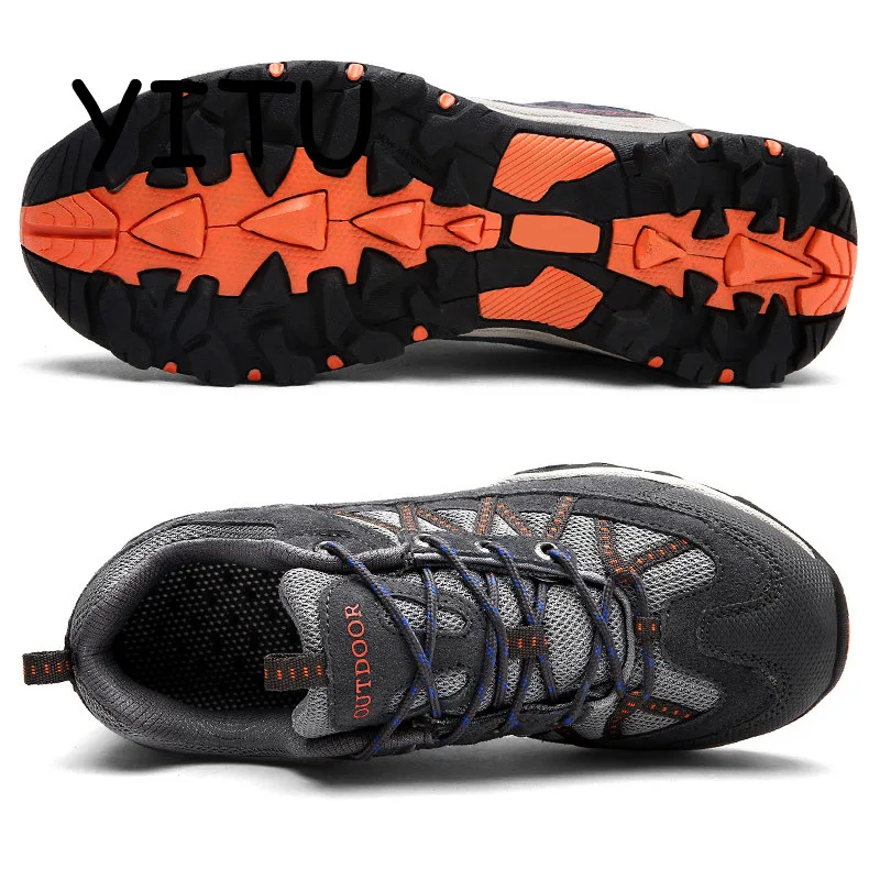 YITU 2018 Men's Autumn Outdoor Trekking Shoes Women Breathable Hiking Sports Sneakers Camping Hunting Boots Brand | Спорт и