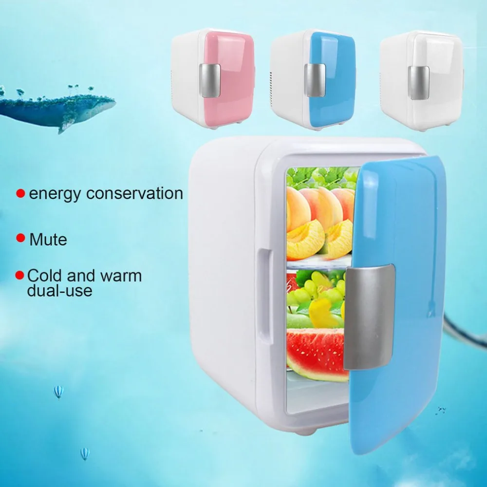 Portable Car Freezer 4L Mini Fridge Refrigerator Home Dual Use 12V Cooler Heater Universal Vehicle Parts | Бытовая техника - Фото №1