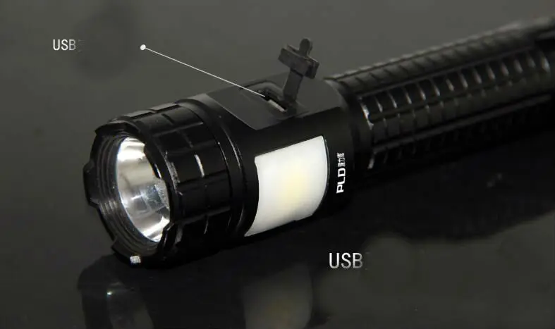Pailide алюминиевый сплав светодиодный ручной фонарь Водонепроницаемый USB