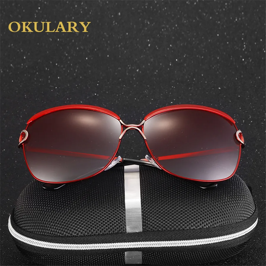 OKULARY поляризованных солнцезащитных очков Для женщин Мода Glasse Брендовая
