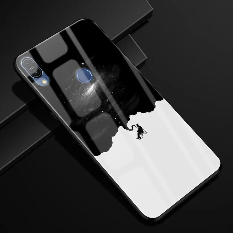 10 Для ASUS Zenfone Max Pro M1 ZB601KL ZB602KL чехол X00TD стеклянный силиконовый бампер Чехол Жесткий PC стекло задняя крышка ZB601KL чехол для телефона s - Цвет: 10