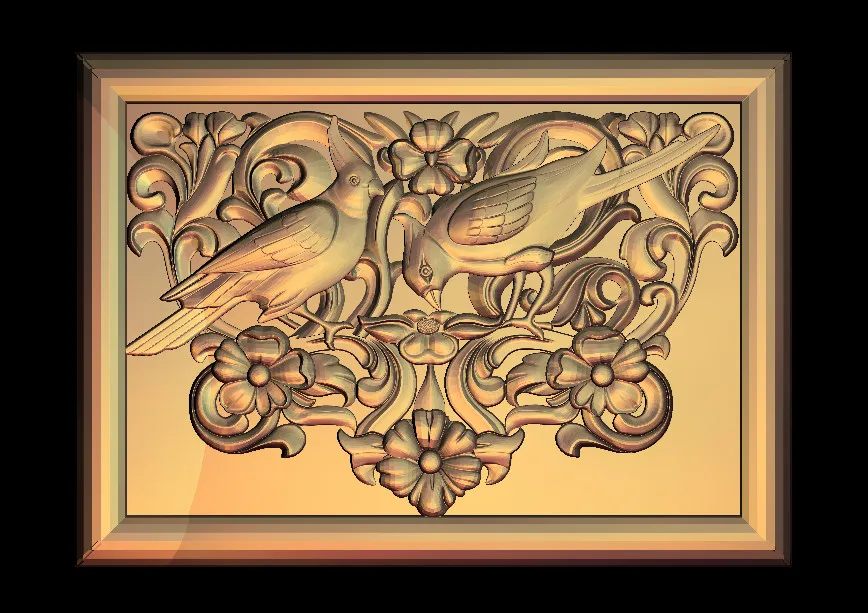 Птицы 3D STL модель для ЧПУ маршрутизатор гравер рельефная машина Artcam aspire M58 |