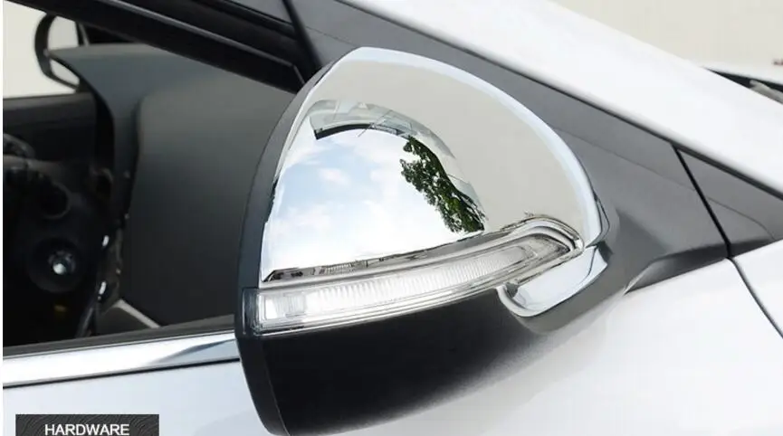 2 шт. накладки на боковое зеркало двери для Hyundai Elantra 2016 крышка внешнего зеркала