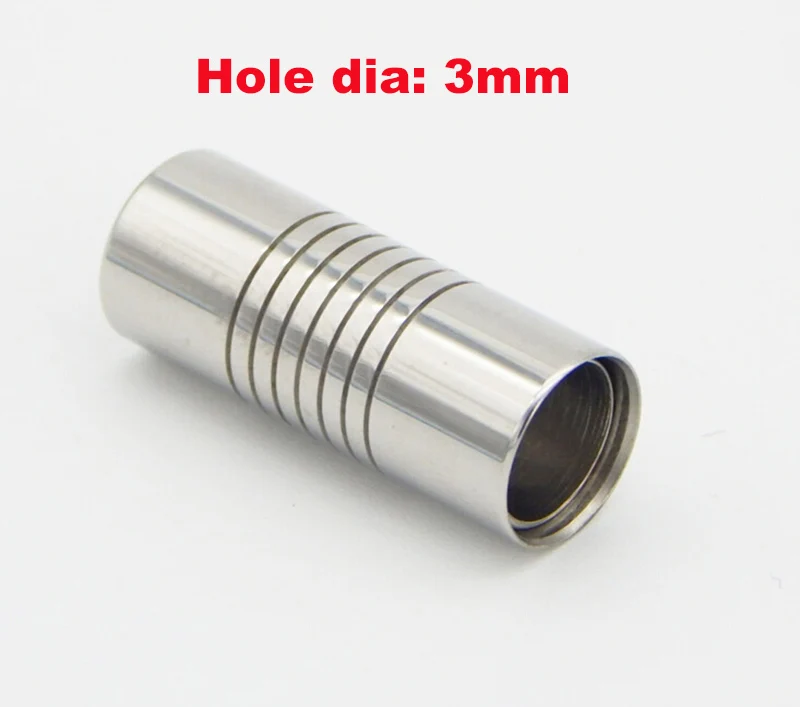 3mm magnetic clasps 5 шт. круглые магнитные застежки из нержавеющей стали серебряный тон золотой разъем подходит для 2 мм 3 мм 4 мм 6 мм 8 мм кожаный шнур фурнитура для браслетов - Цвет: 3mm magnetic clasps
