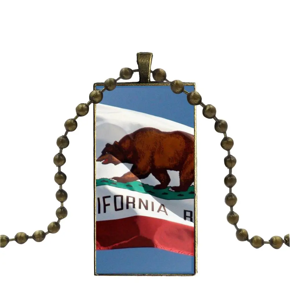 Флаг медведь California Республика Дизайн Модные Винтажные стеклянные женские