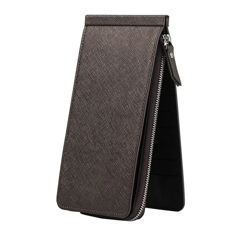 Простые новые кошельки одноцветные ультратонкие кожаные для мужчин и женщин