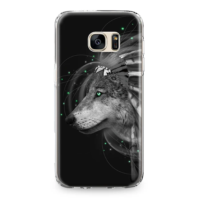 3441 Волк собака Телефонные Чехлы для Samsung Galaxy S4 S5 мини S6 S7 Edge Plus S8 Note 4 5 Grand Prime силикон ТПУ чехол для телефона Para Coque - Цвет: 3441