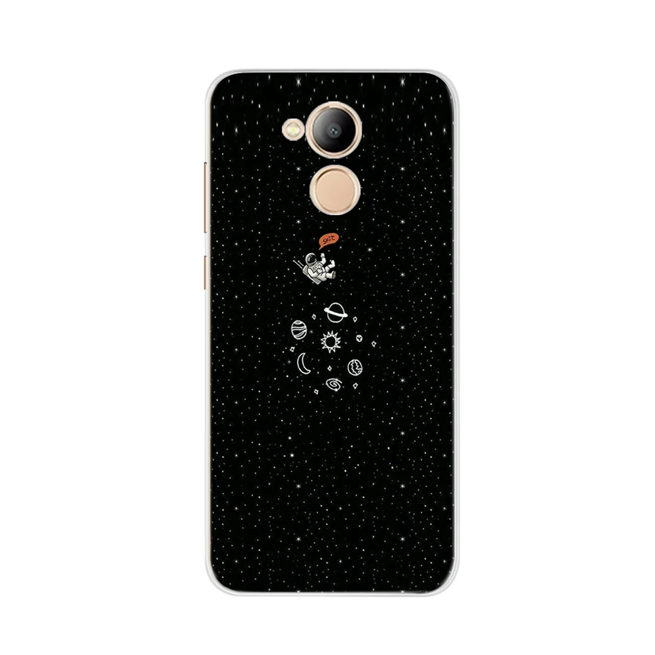 Фиолетовый Чехол для телефона Huawei honor 6C 6 C, силиконовый мягкий чехол из ТПУ для телефона, чехлы на заднюю панель для Huawei Honor 6C, милые чехлы с рисунком, бампер - Цвет: Фиолетовый