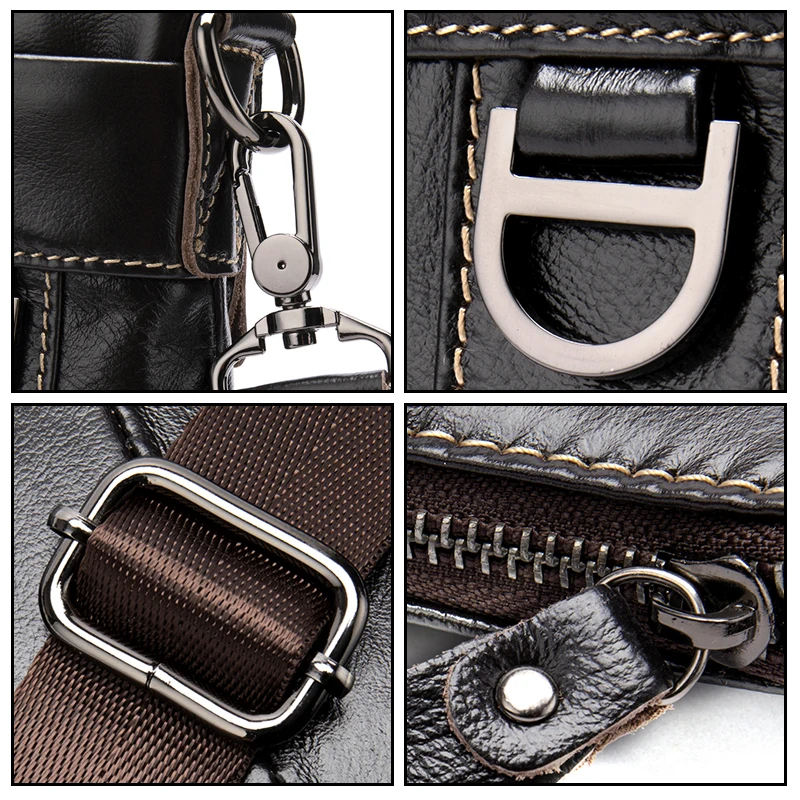 WESTAL Мода сумка мужская на плечо натуральная кожа Мужская Сумка Через Плечо Сумки