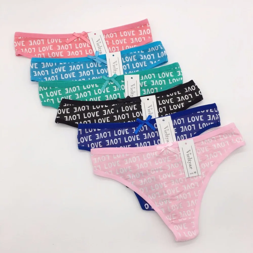 Хлопковые трусики женские стринги и g string femme сексуальное нижнее белье розового