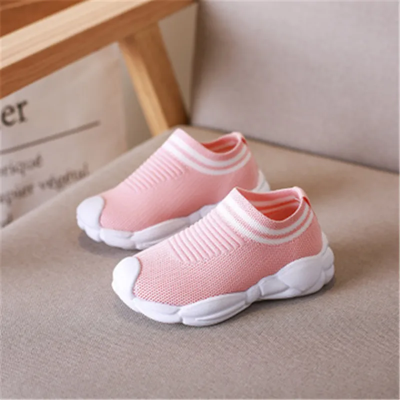 2019 Spring Children Black Casual Fashion Trainer Baby Boy High Top Sneaker Toddler Girl Brand Breathable Sport Shoe S8V49 | Детская