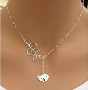 Высокое качество Bijoux ininfity Сердце Сова Кристалл крест лист минималистичные короткие Подвески до ключицы ожерелья для женщин ювелирные изделия цепи ожерелье - Окраска металла: N605silver