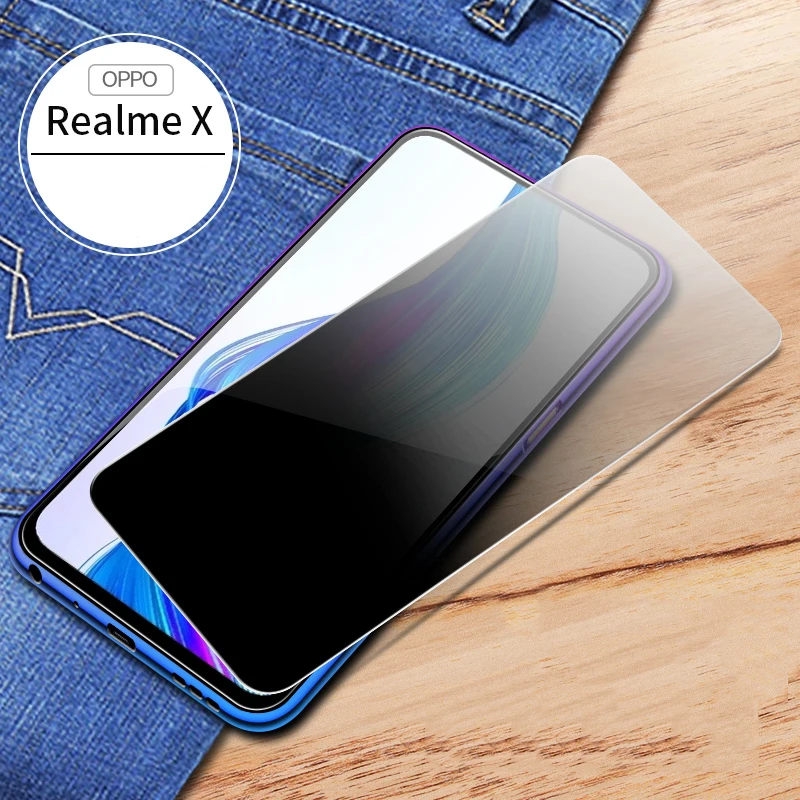 MicroData 9H для OPPO Realme X Lite Передняя антишпионская защитная пленка из закаленного