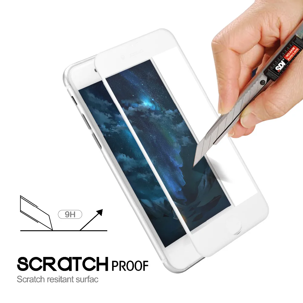 FEBIDEA 3D полное покрытие закаленное стекло Защита экрана для iphone 6 6S Plus 7 7Plus 8 8Plus с