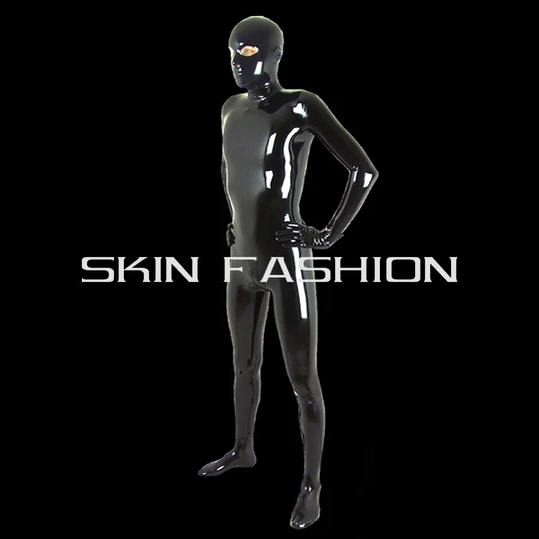 Бесплатная доставка! Мужские латексные черные колготки с полным покрытием (с