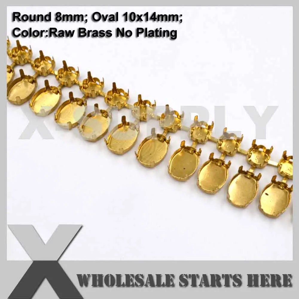 8mm-10x14mm SS38(8 мм) круглый пустой термос цепь без страз для ремесла/обуви/ювелирных изделий/одежды(центральные соединители - Цвет: 8mm-10x14mm