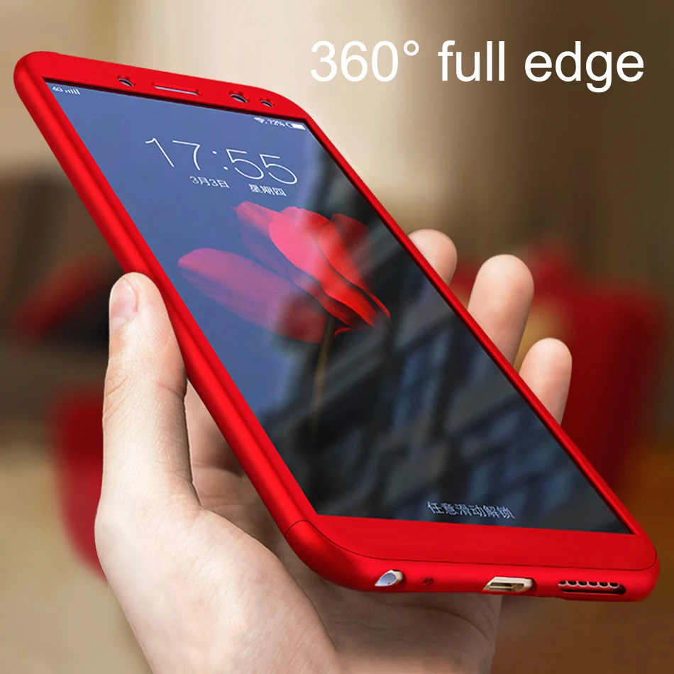 Жесткие чехлы с защитой 360 градусов для Xiaomi Redmi Note 5 5A 4 4X противоударный чехол