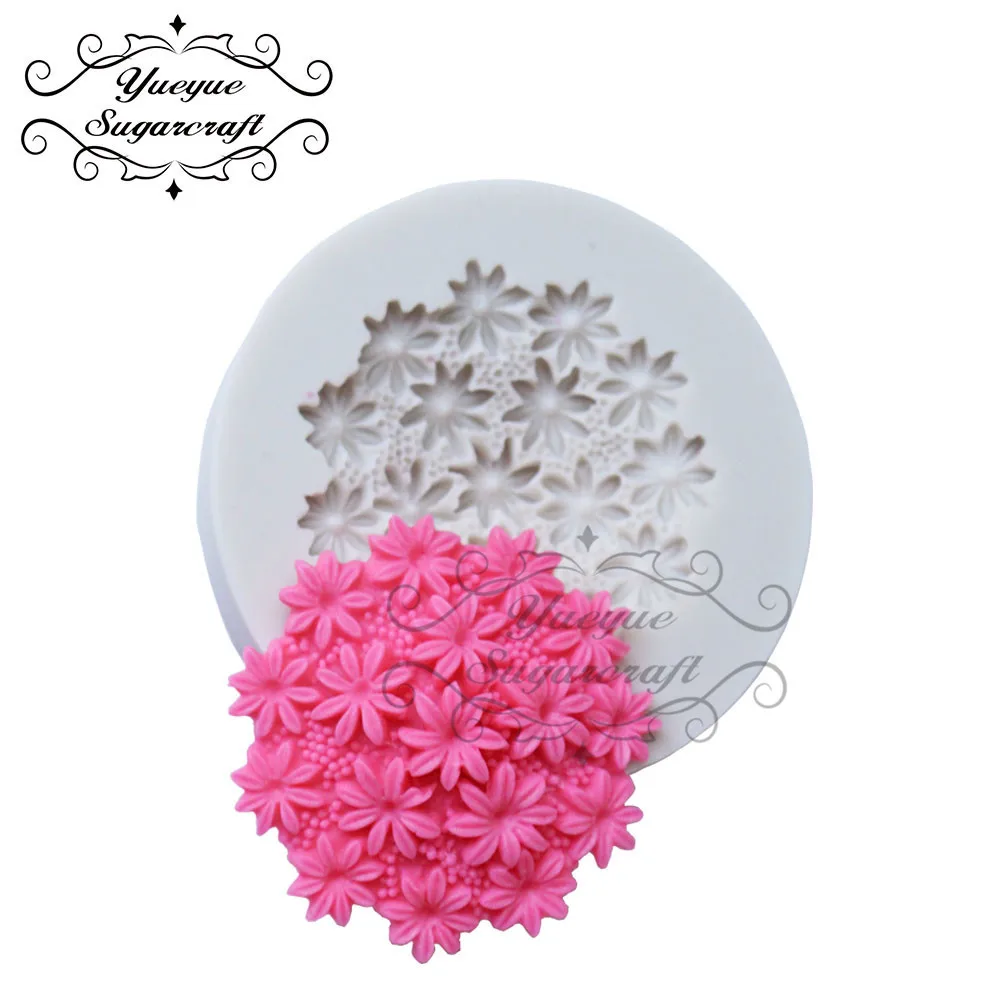 Yueyue Sugarcraft цветок помадка кекс украшения формы торт силиконовые Sugarpaste Конфеты