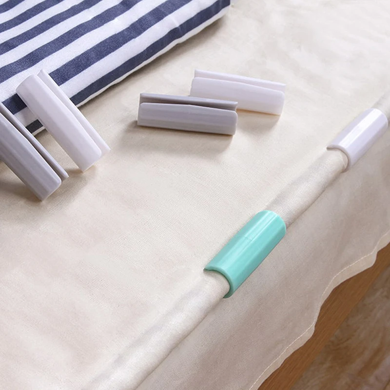 12 шт./компл. дома гостиной одеяла зажим для листов Крепеж Набор матрасов крепления Нескользящая Зажим Стёганое одеяло покрывало Захваты держатель