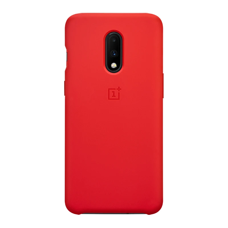 Oneplus 7 Чехол оптовые цены 100% оригинал ONEPLUS официальный запас силиконовый песчаник