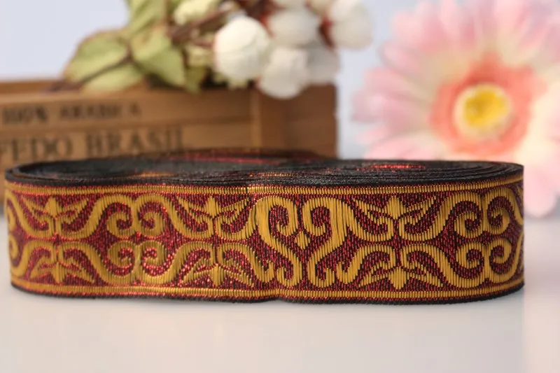 10 ярдов/партия жаккардовая лента ширина 3 4 см | Дом и сад
