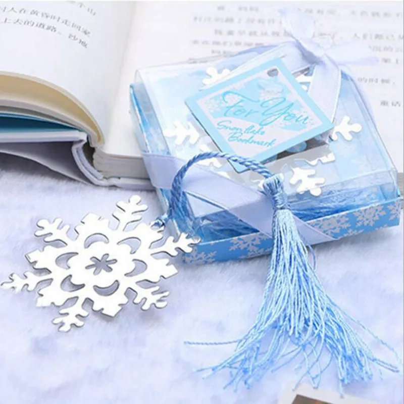 

Fashion Special Design wedding decoration 20PCS Snowflake Bookmark wedding baby shower party favors gifts