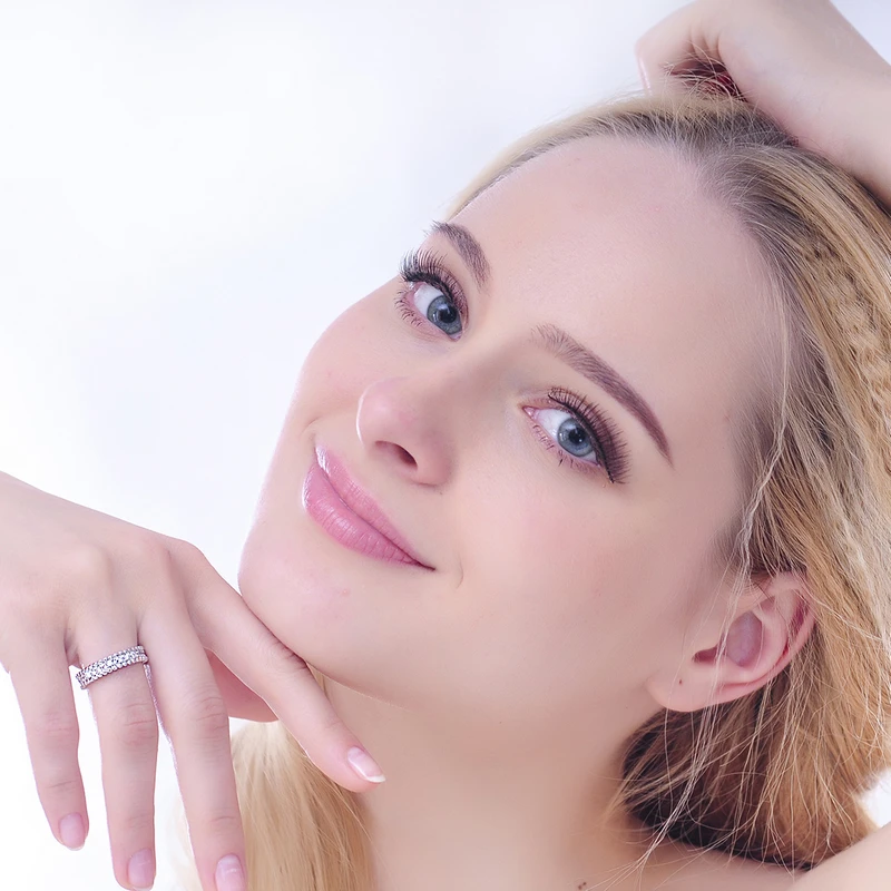 Модные новые женские хрустальные кольца белого цвета классические простые