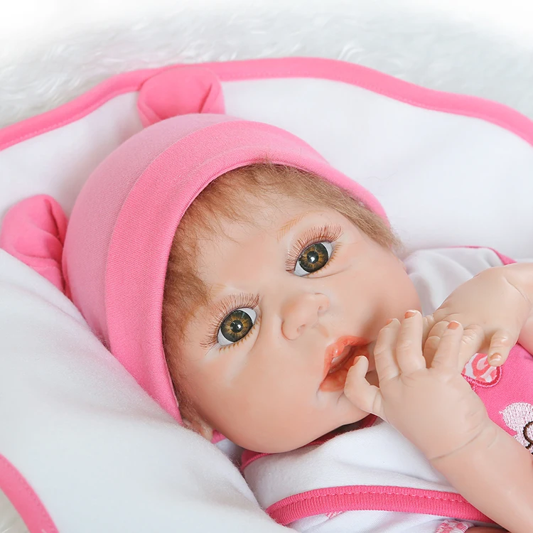 23 &quotFull тела силикона Reborn девушка куклы npk Брендовая детская подарок Bebe подарков
