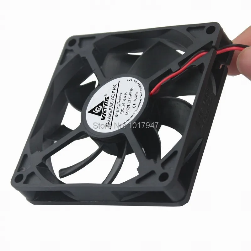 10 шт. в партии Gdstime DC 5 В 8015 80 мм 8 см 80x15 2Pin Мини кулер радиатор двигатель Вентилятор