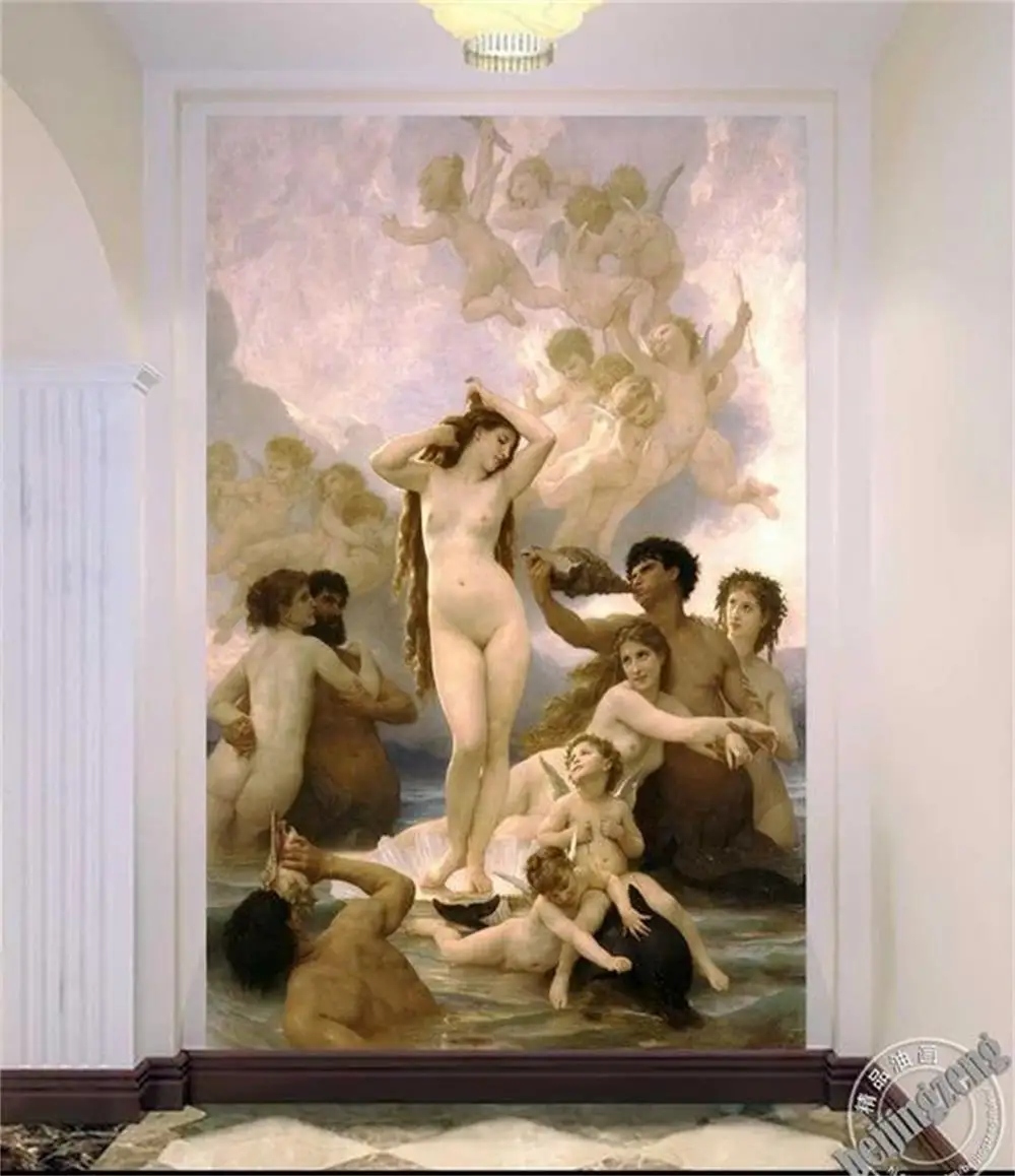 3D wallpaper custom mural beauty non-woven The birth of Venus European oil painting the porch | Обустройство дома