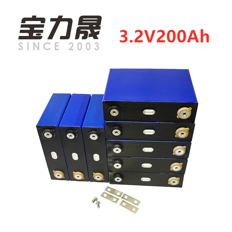 12 шт./лот глубокий цикл 200AH lifepo4 батарея 3 2 v 3C Высокая разрядка 600A ток для diy V 24 100ah