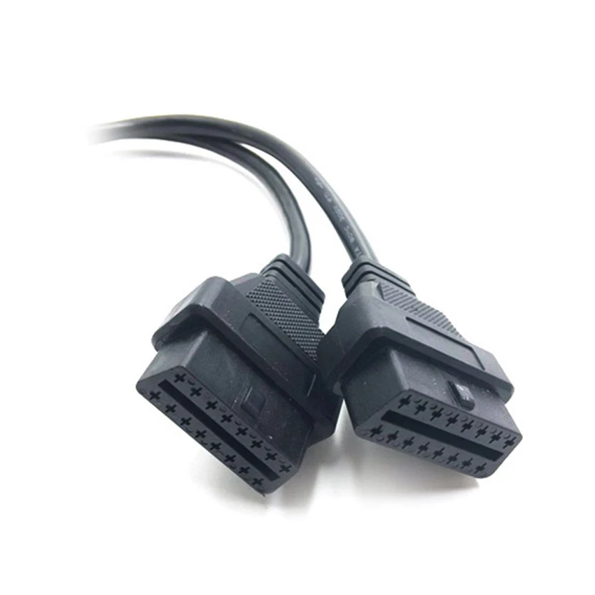 Для OBD2 OBDII Splitter кабель-удлинитель 16pin Мужской Двойной Женский Y кабель 50 см |
