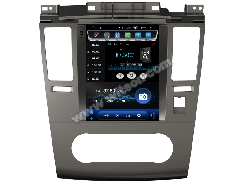WITSON Android 11 вертикальный экран Автомобильный мультимедийный tesla GPS-навигатор радио