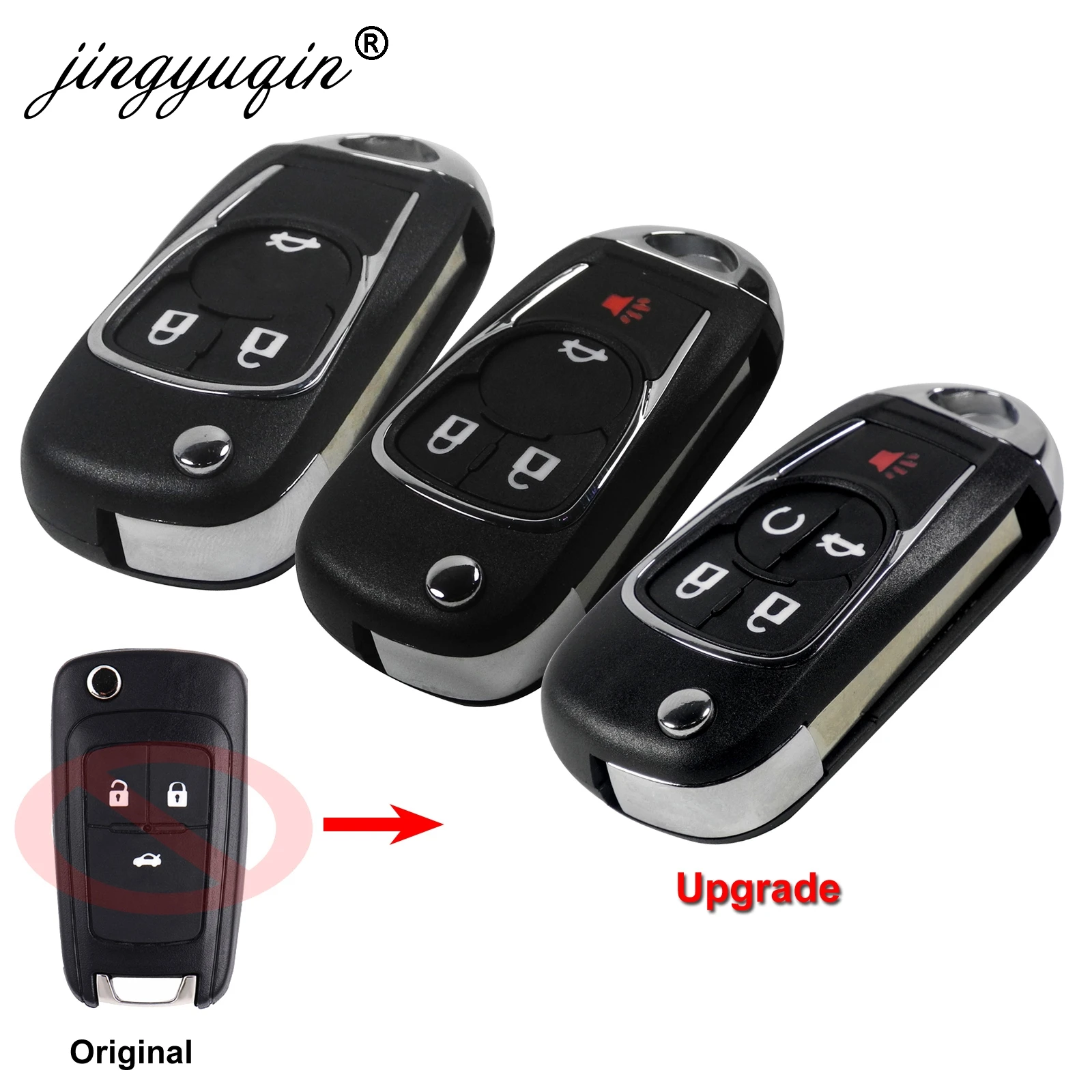 Jingyuqin 2/3/4/5 кнопки складной Фотофон для Chevrolet Cruze Epica Lova Camaro Impala обновленный