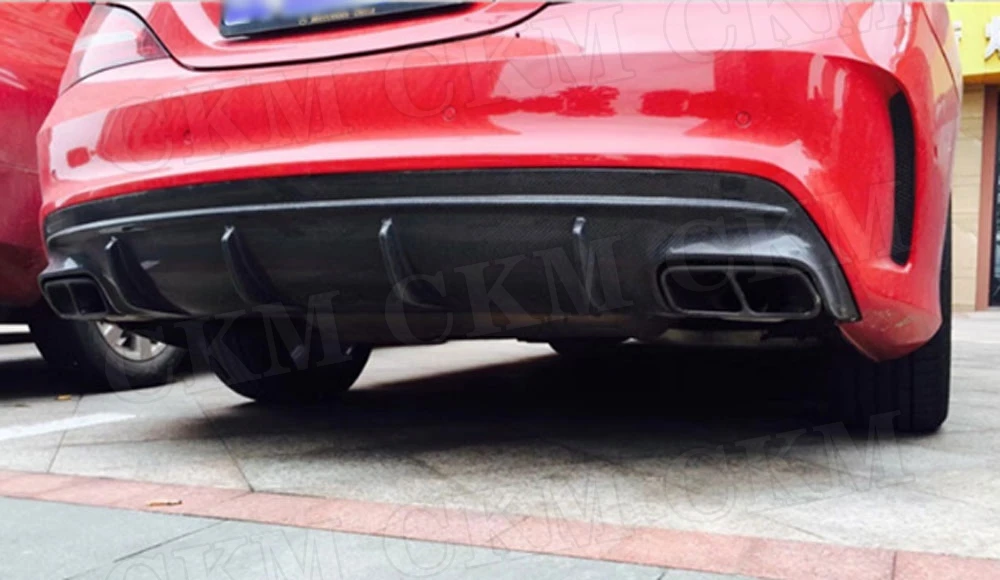 Углеродного волокна задний бампер для губ Диффузор для Mercedes Benz cla Class W117 CLA180 CLA200 CLA250 CLA260 CLA45