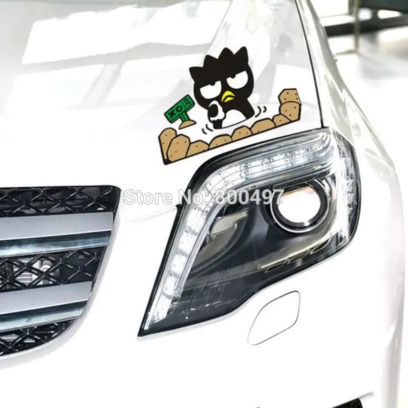 Креативный дизайн животное Автомобиль Стайлинг талисман Badtz maru Пингвин наклейка