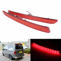 angrong 2x for vw transporter t5 red led rear bumper reflector tail brake stop light 2012 16 ca330