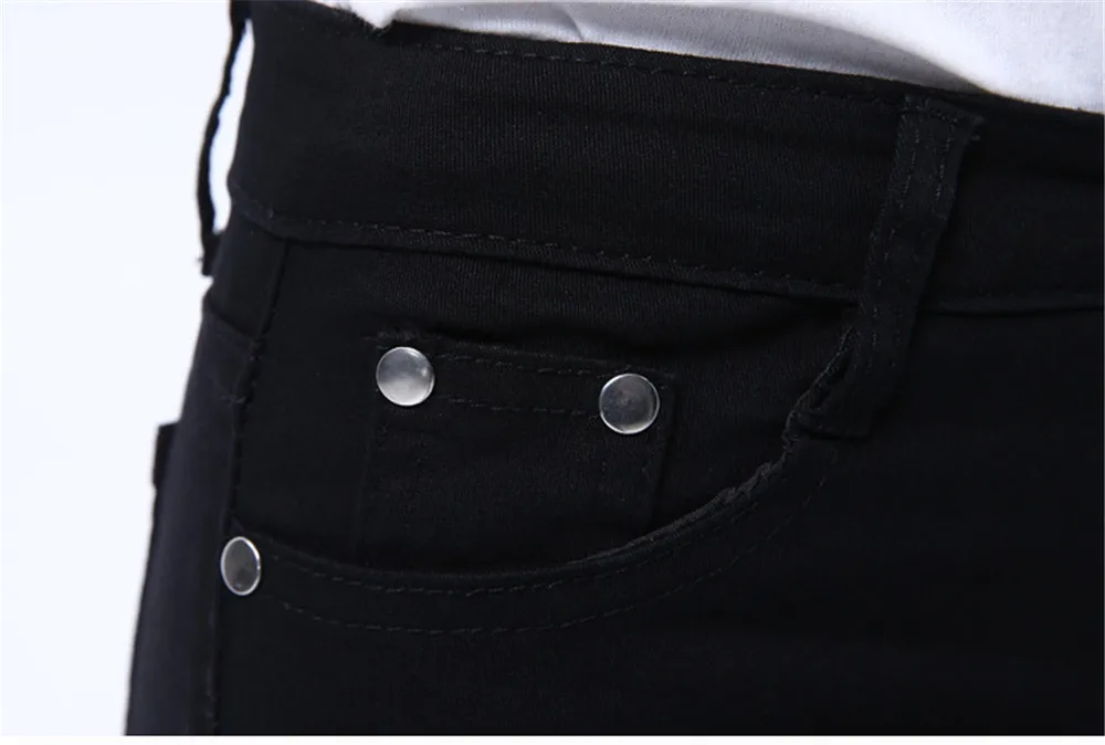 Whole cotton Hollow out hole Elastic force Pencil pants Leggings high waist jeans woman skinny women jeans mujer jean plus size