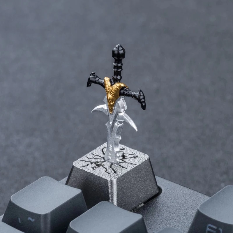 Колпачки для клавиш Dota Frostmourne с мечом ESC OEM подсветка 3D алюминиевая Стандартная