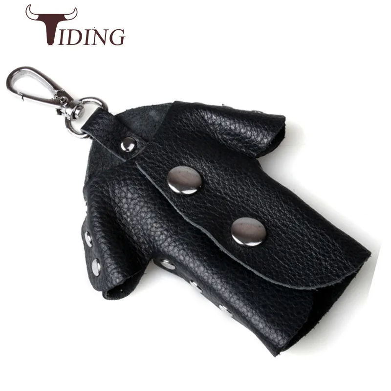 Кошелек для ключей Tiding из натуральной тисненой кожи мужчин и женщин модный