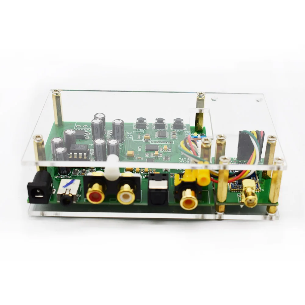 Lusya ES9038Q2M DAC ies SPIDF CSR8675 aptx-hd LDAC Bluetooth 5,0 Модуль декодер плата в чехол с антенной T0250