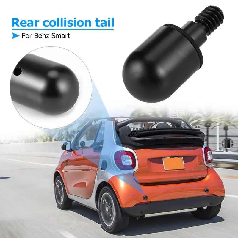 Car Front Rear Bumper Round Head Nail Guard Spike Anti Collision Protector For Mercedes Benz SMART Tail Cone Black Silver |